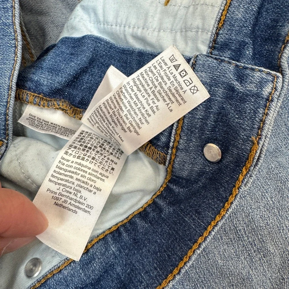 J Crew Jeans Womens 29P Blue Vintage Slim Straight Denim Classic Workwear